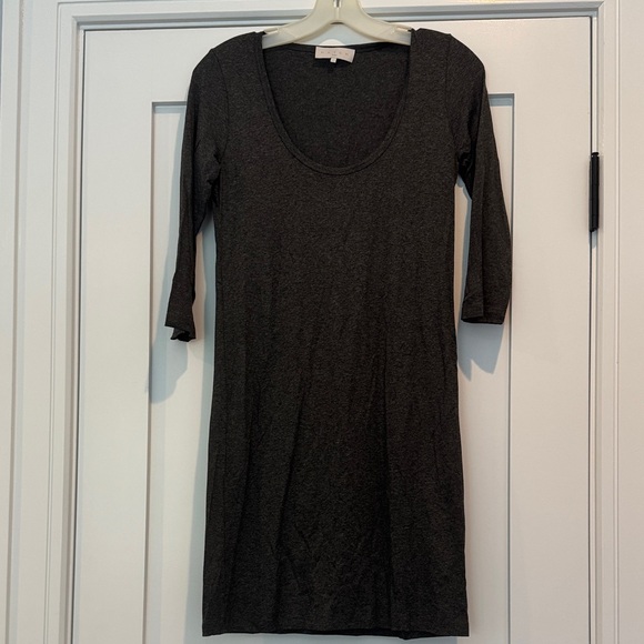 Hatch Maternity Charcoal Long Sleeve Dress Size 1 - Picture 1 of 3
